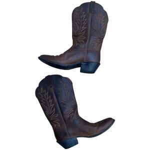 Ariat Heritage R-Toe Cowgirl Boots 10001021 Women's 6.5 C Wide Brown Leather